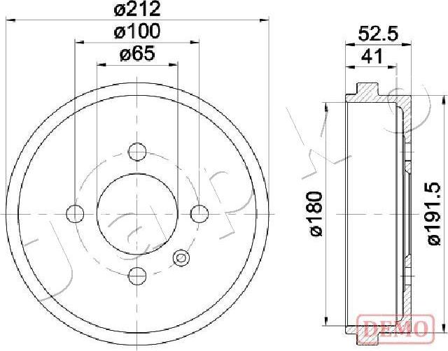 Japko 560912C - Гальмівний барабан autozip.com.ua