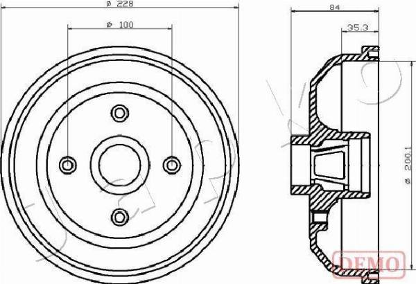 Japko 560406C - Гальмівний барабан autozip.com.ua