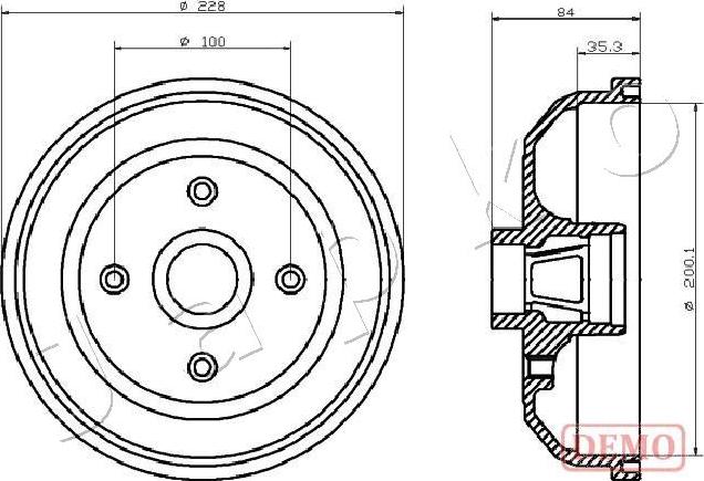 Japko 560406C - Гальмівний барабан autozip.com.ua