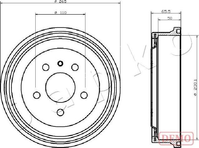 Japko 560413C - Гальмівний барабан autozip.com.ua