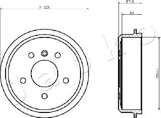 Japko 560500 - Гальмівний барабан autozip.com.ua