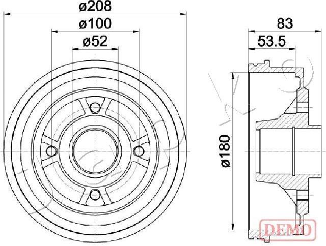 Japko 560709C - Гальмівний барабан autozip.com.ua