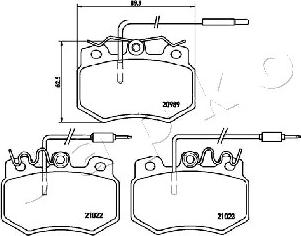 Japko 500605 - Гальмівні колодки, дискові гальма autozip.com.ua