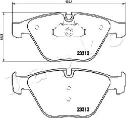 Japko 500115 - Гальмівні колодки, дискові гальма autozip.com.ua