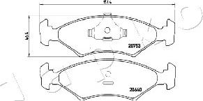 Japko 500306 - Гальмівні колодки, дискові гальма autozip.com.ua