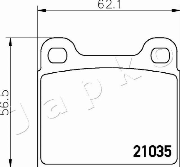 Japko 500330 - Гальмівні колодки, дискові гальма autozip.com.ua