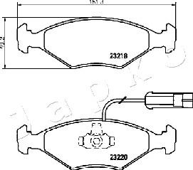 Japko 500225 - Гальмівні колодки, дискові гальма autozip.com.ua