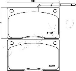 Japko 500715 - Гальмівні колодки, дискові гальма autozip.com.ua