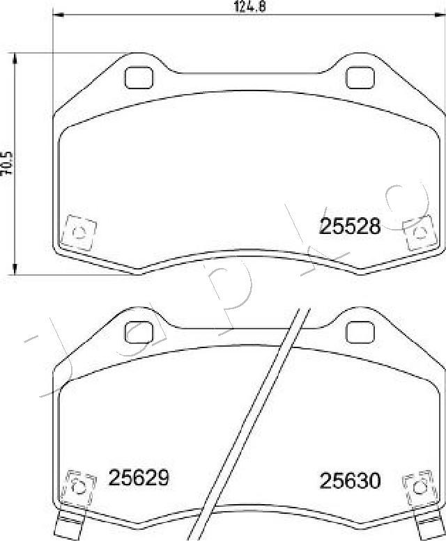 Japko 503004 - Гальмівні колодки, дискові гальма autozip.com.ua