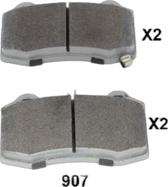 Japko 51907 - Гальмівні колодки, дискові гальма autozip.com.ua