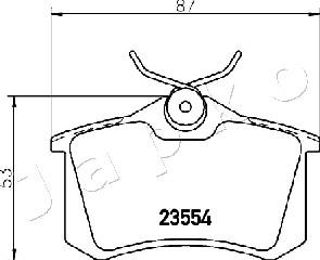 Japko 510903 - Гальмівні колодки, дискові гальма autozip.com.ua