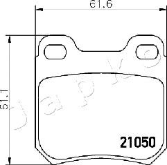 Japko 510403 - Гальмівні колодки, дискові гальма autozip.com.ua