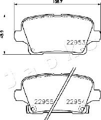 Japko 510407 - Гальмівні колодки, дискові гальма autozip.com.ua