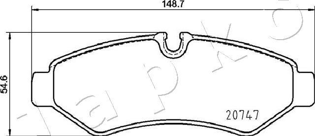 Japko 510535 - Гальмівні колодки, дискові гальма autozip.com.ua