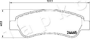 Japko 510610 - Гальмівні колодки, дискові гальма autozip.com.ua