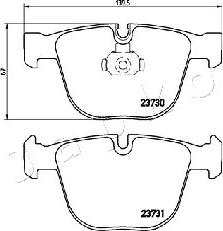 Japko 510109 - Гальмівні колодки, дискові гальма autozip.com.ua