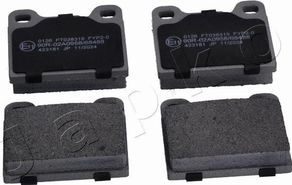 Japko 510126 - Гальмівні колодки, дискові гальма autozip.com.ua