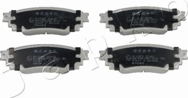 Japko 51234 - Гальмівні колодки, дискові гальма autozip.com.ua
