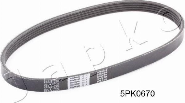 Japko 5PK670 - Поліклиновий ремінь autozip.com.ua