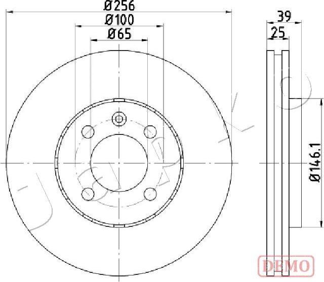 Japko 600951C - Гальмівний диск autozip.com.ua