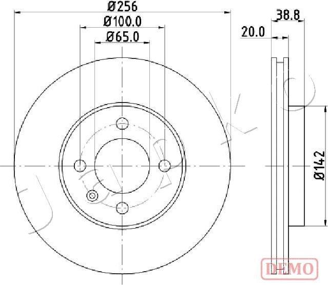 Japko 600935C - Гальмівний диск autozip.com.ua