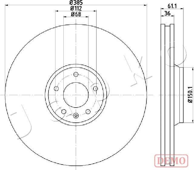 Japko 600928C - Гальмівний диск autozip.com.ua