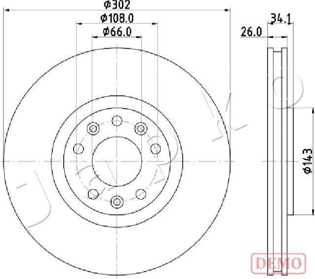 Japko 600635C - Гальмівний диск autozip.com.ua