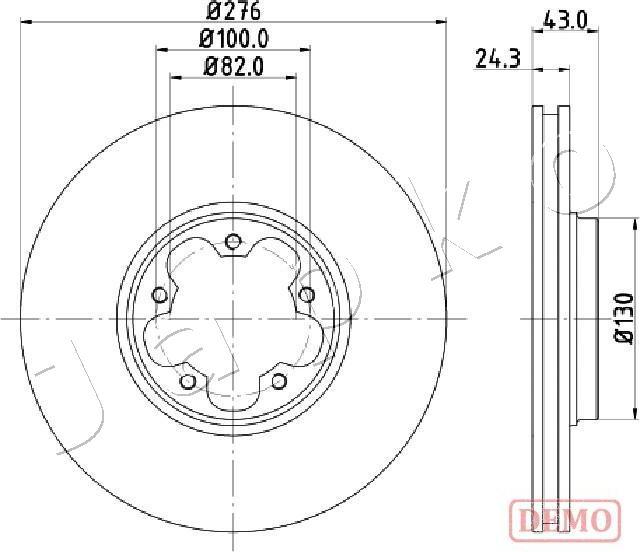 Japko 600356C - Гальмівний диск autozip.com.ua