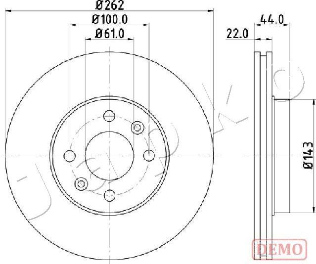 Japko 600709C - Гальмівний диск autozip.com.ua