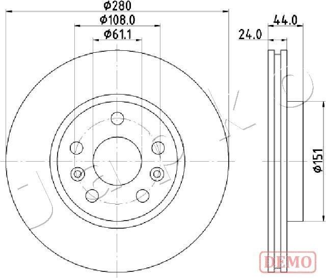 Japko 600716C - Гальмівний диск autozip.com.ua