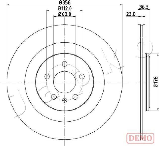 Japko 610917C - Гальмівний диск autozip.com.ua