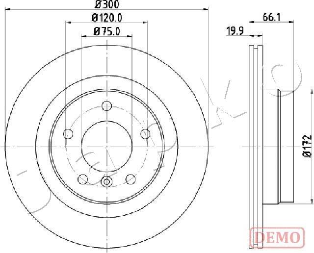 Japko 610101C - Гальмівний диск autozip.com.ua