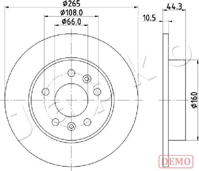 Japko 610707C - Гальмівний диск autozip.com.ua