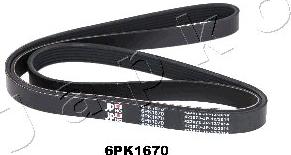 Japko 6PK1670 - Поліклиновий ремінь autozip.com.ua