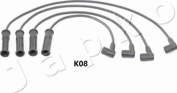 Japko 132K08 - Комплект проводів запалювання autozip.com.ua