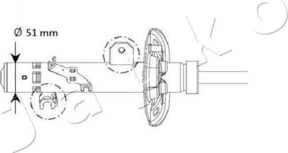 Japko MJ01131 - Амортизатор autozip.com.ua