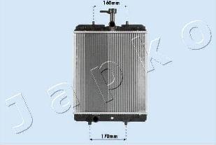 Japko RDA033068 - Радіатор, охолодження двигуна autozip.com.ua