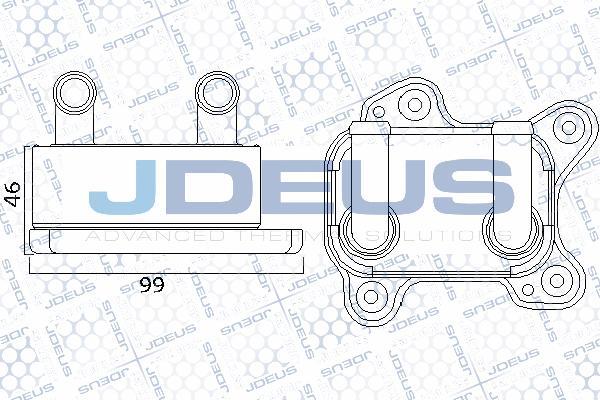 Jdeus 420M85A - Масляний радіатор, рухове масло autozip.com.ua