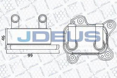 Jdeus 420M85 - Масляний радіатор, рухове масло autozip.com.ua