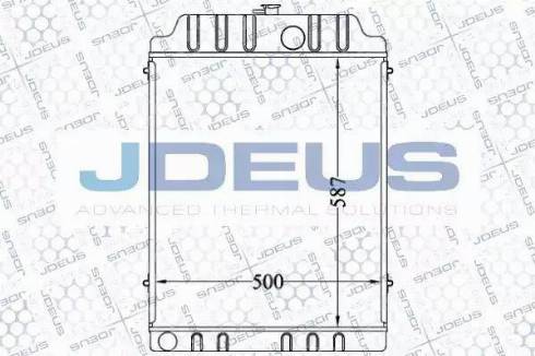 Jdeus 098M08 - Радіатор, охолодження двигуна autozip.com.ua