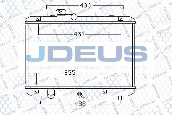 Jdeus 042M17 - Радіатор, охолодження двигуна autozip.com.ua