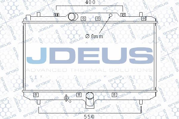 Jdeus 042M22 - Радіатор, охолодження двигуна autozip.com.ua