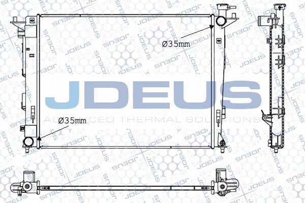 Jdeus 054M47 - Радіатор, охолодження двигуна autozip.com.ua