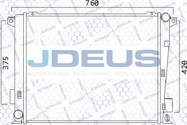 Jdeus 054M39 - Радіатор, охолодження двигуна autozip.com.ua
