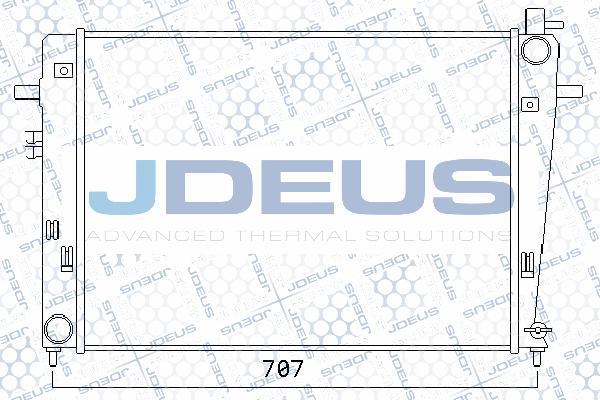 Jdeus 054M34 - Радіатор, охолодження двигуна autozip.com.ua