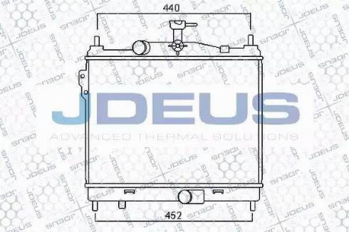 Jdeus 054M32 - Радіатор, охолодження двигуна autozip.com.ua