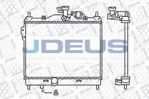 Jdeus 054M20 - Радіатор, охолодження двигуна autozip.com.ua