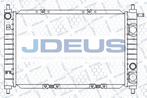 Jdeus 056M01 - Радіатор, охолодження двигуна autozip.com.ua