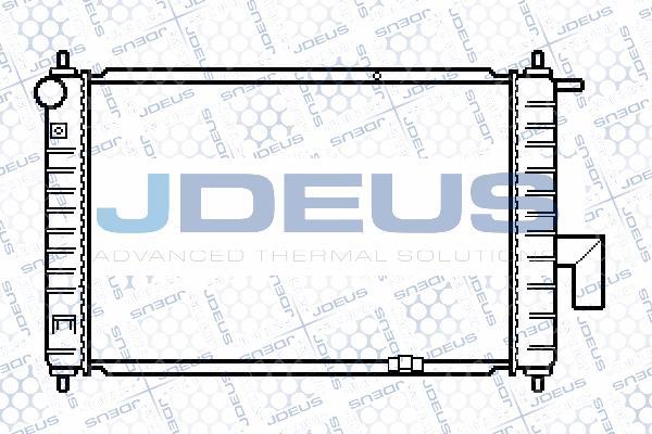 Jdeus 056M07 - Радіатор, охолодження двигуна autozip.com.ua