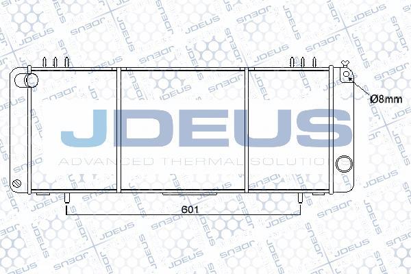 Jdeus 057M02 - Радіатор, охолодження двигуна autozip.com.ua